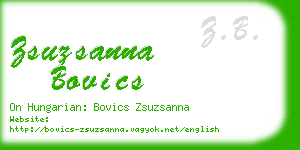 zsuzsanna bovics business card